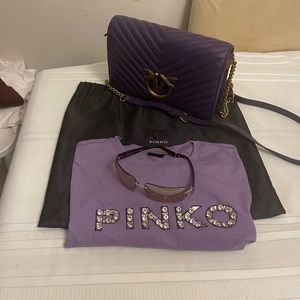 Pinko brand Purple bag,Womens Shirt ladies xl.